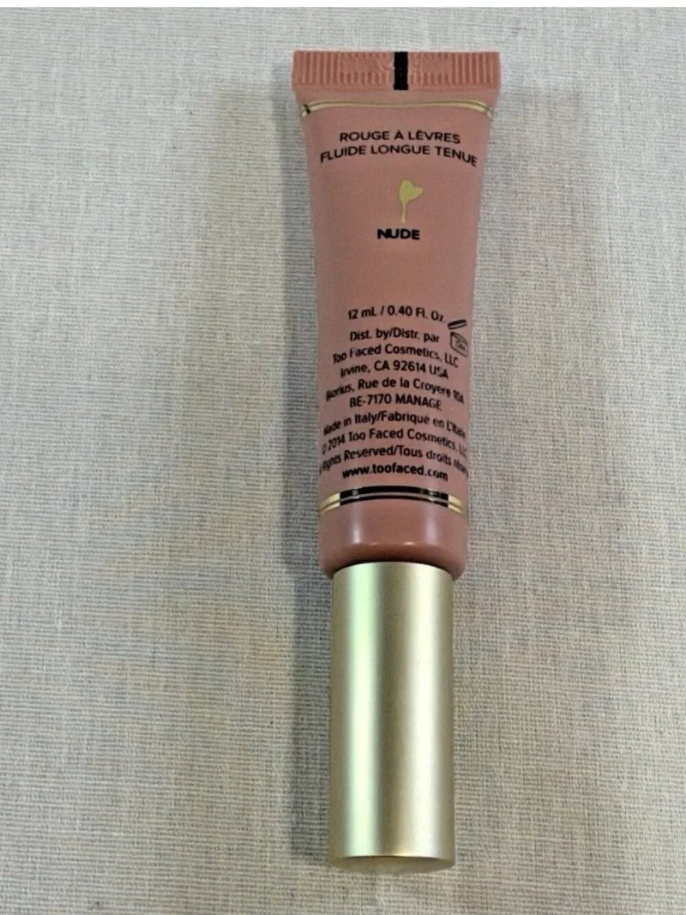 Too Faced Melted Liquified Long Wear Lipstick NUDE 2014 RARE